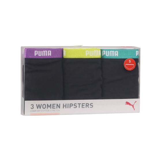 3PACK bragas de mujer Puma negro (503007001 005)