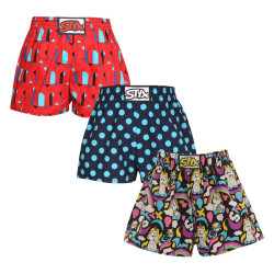 3PACK pantalón corto niño Styx art classic goma multicolor (3J11819)