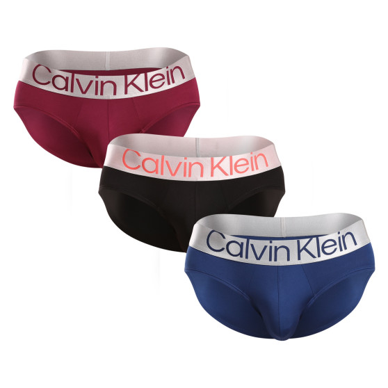 3PACK calzoncillos para hombre Calvin Klein multicolor (NB3073A-N2G)