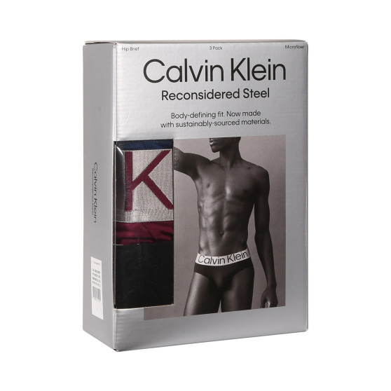 3PACK calzoncillos para hombre Calvin Klein multicolor (NB3073A-N2G)