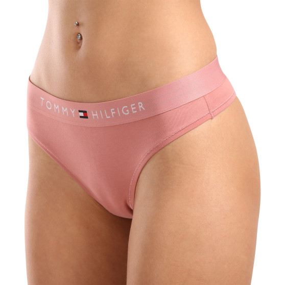 Tanga de mujer Tommy Hilfiger rosa ( UW0UW04146 TJ5)