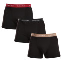 3PACK Boxers para hombre Calvin Klein negro (U2662G-NOP)