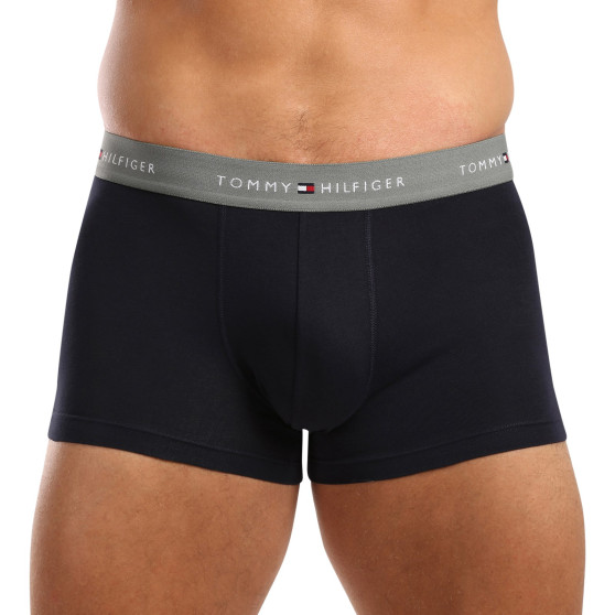 3PACK Boxers para hombre Tommy Hilfiger azul oscuro (UM0UM02763 0T9)