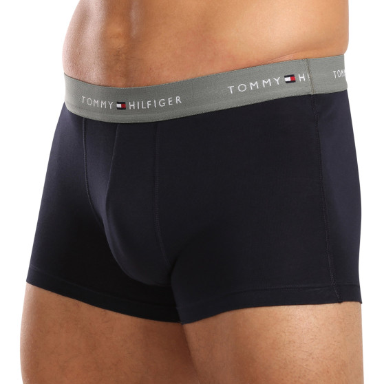 3PACK Boxers para hombre Tommy Hilfiger azul oscuro (UM0UM02763 0T9)