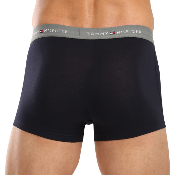 3PACK Boxers para hombre Tommy Hilfiger azul oscuro (UM0UM02763 0T9)