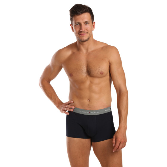 3PACK Boxers para hombre Tommy Hilfiger azul oscuro (UM0UM02763 0T9)