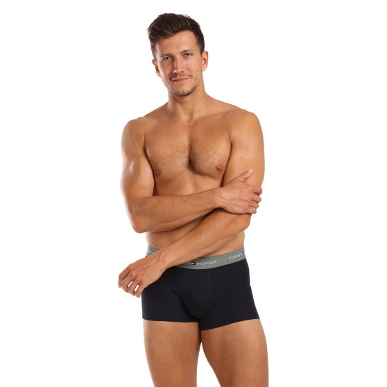 3PACK Boxers para hombre Tommy Hilfiger azul oscuro (UM0UM02763 0T9)