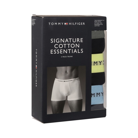 3PACK Boxers para hombre Tommy Hilfiger azul oscuro (UM0UM02763 0T9)