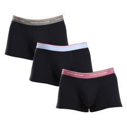 3PACK Boxers para hombre Tommy Hilfiger azul oscuro (UM0UM01642 0XV)