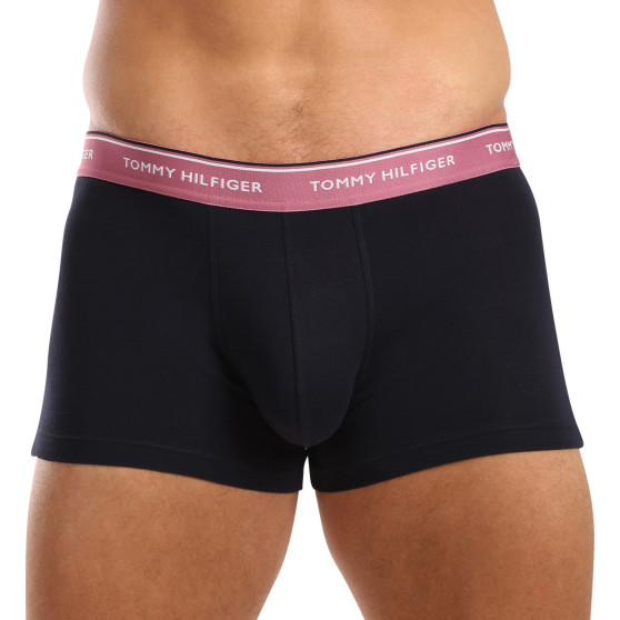 3PACK Boxers para hombre Tommy Hilfiger azul oscuro (UM0UM01642 0XV)