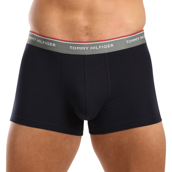 3PACK Boxers para hombre Tommy Hilfiger azul oscuro (UM0UM01642 0XV)