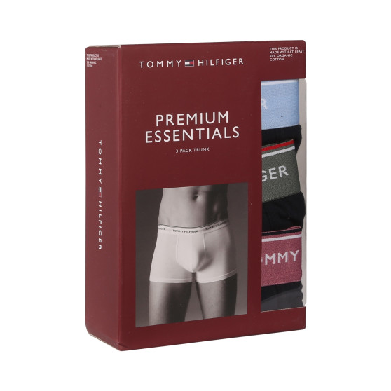 3PACK Boxers para hombre Tommy Hilfiger azul oscuro (UM0UM01642 0XV)