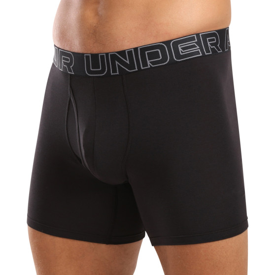 3PACK Boxers para hombre Under Armour negro (1383889 001)