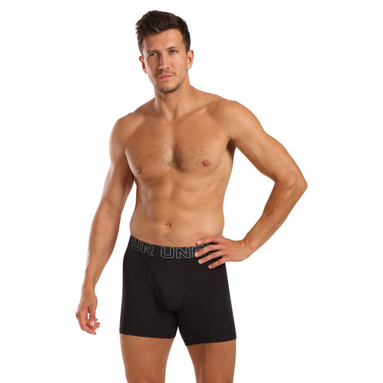 3PACK Boxers para hombre Under Armour negro (1383889 001)