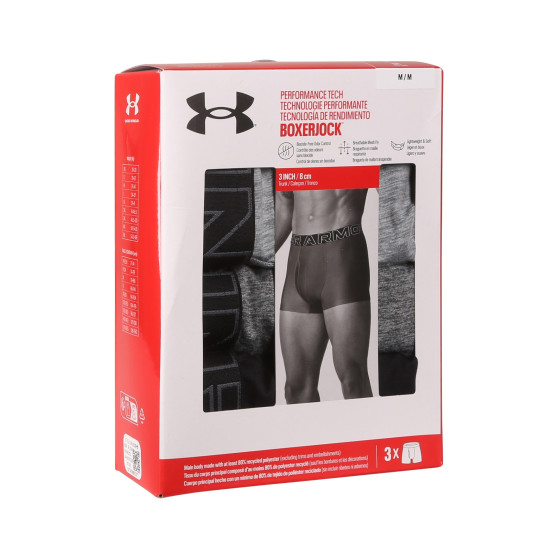 3PACK Boxers para hombre Under Armour multicolor (1383882 035)