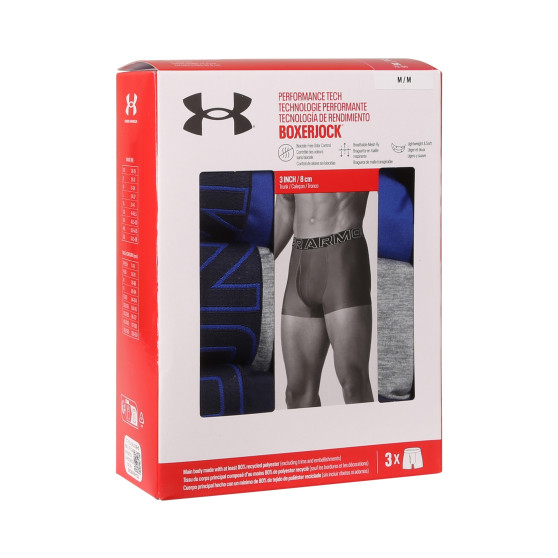 3PACK Boxers para hombre Under Armour multicolor (1383882 400)