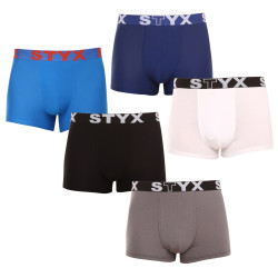 5PACK Boxers para hombre Styx goma deportiva multicolor (5G0908137)