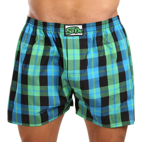 3PACK Calzones de hombre Styx goma clásica sobredimensionado multicolor (3E103739)