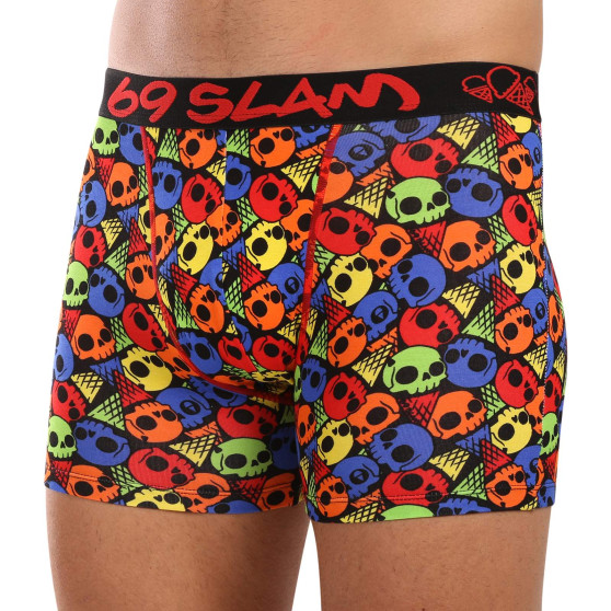 69SLAM Calzoncillos bóxer hombre fit bambú SKULL CONE (MPBSKC-BB)