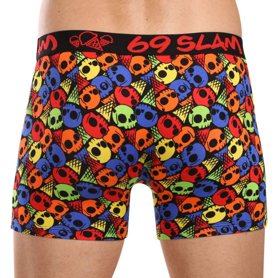 69SLAM Calzoncillos bóxer hombre fit bambú SKULL CONE (MPBSKC-BB)