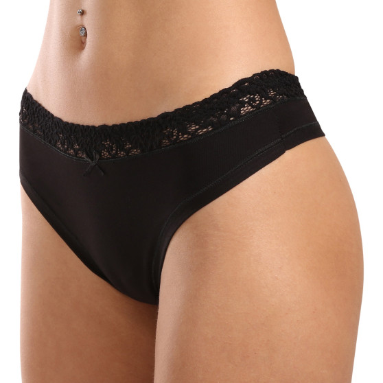 Tanga de mujer Lovelygirl negro (8307-black)