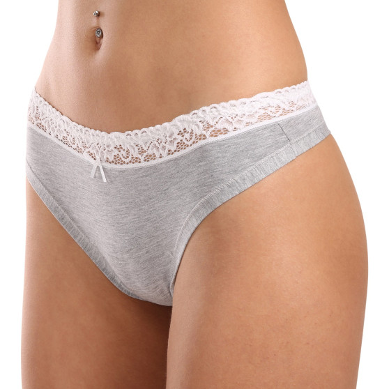 Tanga de mujer Lovelygirl gris (8307-grey)