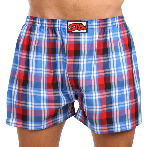 5PACK Calzones de hombre Styx goma clásica sobredimensionado multicolor (5E103640)