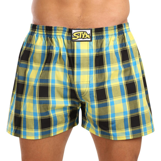 5PACK Calzones de hombre Styx goma clásica sobredimensionado multicolor (5E103135)