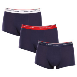 3PACK Tommy Hilfiger calzoncillos bóxer de hombre oversize azul oscuro (1U87905252 05G)