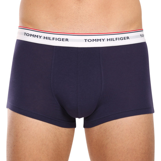 3PACK Tommy Hilfiger calzoncillos bóxer de hombre oversize azul oscuro (1U87905252 05G)