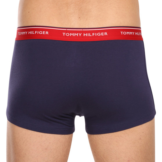 3PACK Tommy Hilfiger calzoncillos bóxer de hombre oversize azul oscuro (1U87905252 05G)