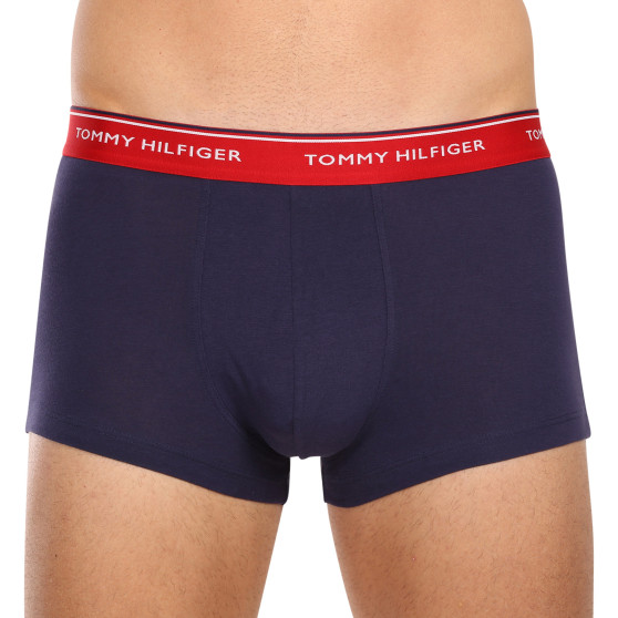 3PACK Tommy Hilfiger calzoncillos bóxer de hombre oversize azul oscuro (1U87905252 05G)