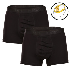 2PACK Pietro Filipi Boxers hombre porta pelotas negro (2BCL001)