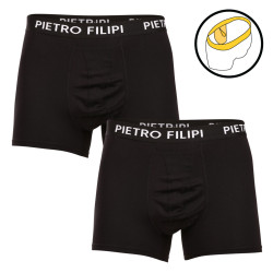 2PACK Pietro Filipi Boxers hombre porta pelotas negro (2BCL002)