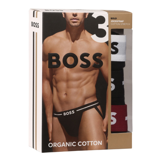 3PACK calzoncillos para hombre BOSS multicolor (50517823 968)