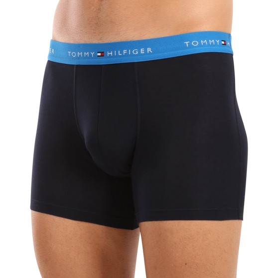 3PACK Boxers para hombre Tommy Hilfiger azul oscuro (UM0UM02765 0VZ)