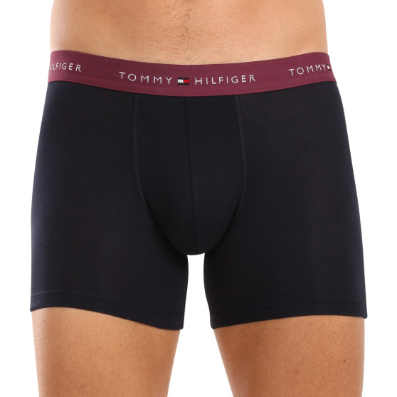 3PACK Boxers para hombre Tommy Hilfiger azul oscuro (UM0UM02765 0VZ)