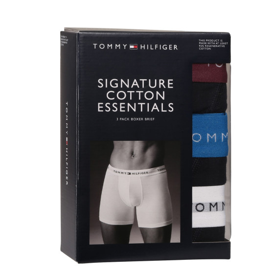 3PACK Boxers para hombre Tommy Hilfiger azul oscuro (UM0UM02765 0VZ)