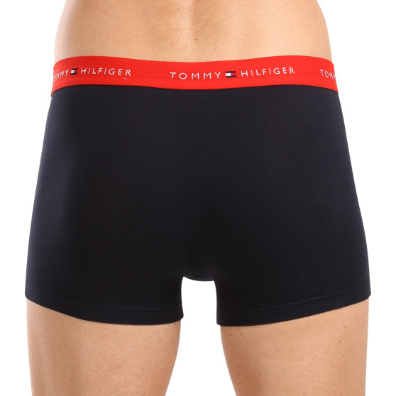 3PACK Boxers para hombre Tommy Hilfiger azul oscuro (UM0UM02763 0S0)