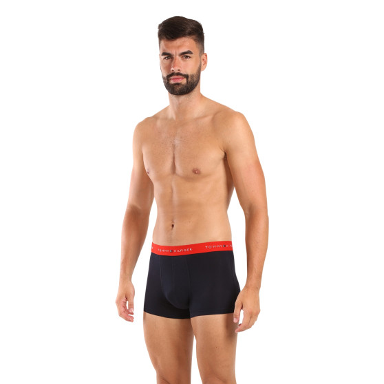 3PACK Boxers para hombre Tommy Hilfiger azul oscuro (UM0UM02763 0S0)