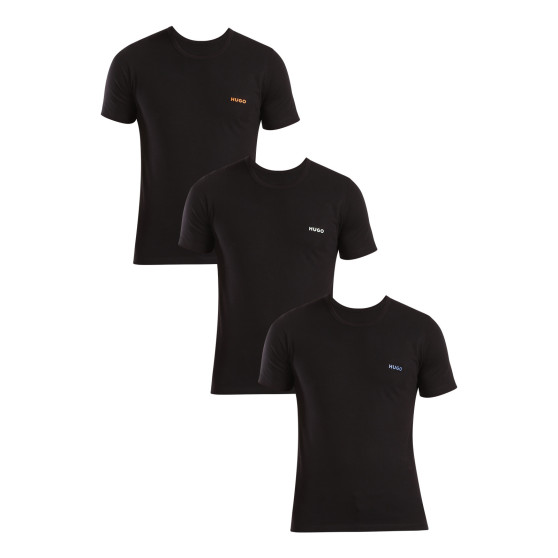 3PACK camiseta de hombre HUGO negra (50480088 965)