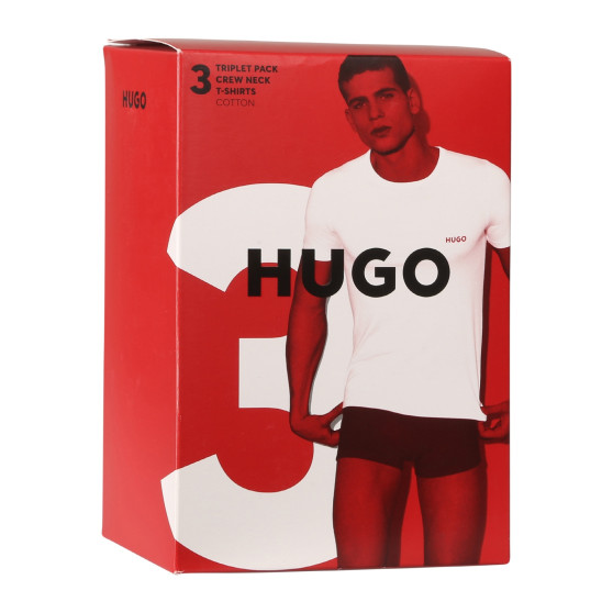 3PACK camiseta de hombre HUGO negra (50480088 965)