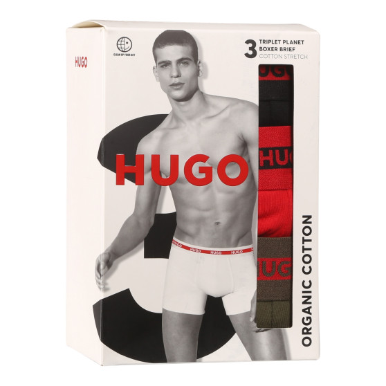 3PACK Boxers para hombre HUGO multicolor (50520475 971)