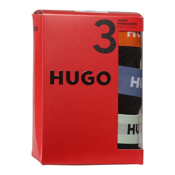 3PACK Calzones de hombre HUGO negro (50518079 961)