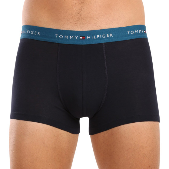 3PACK Boxers para hombre Tommy Hilfiger azul oscuro (UM0UM02763 0VH)