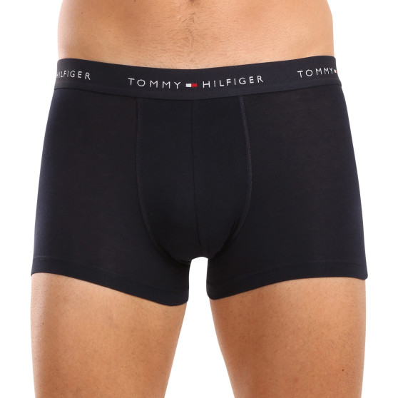 3PACK Boxers para hombre Tommy Hilfiger azul oscuro (UM0UM02763 0VH)