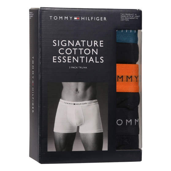 3PACK Boxers para hombre Tommy Hilfiger azul oscuro (UM0UM02763 0VH)