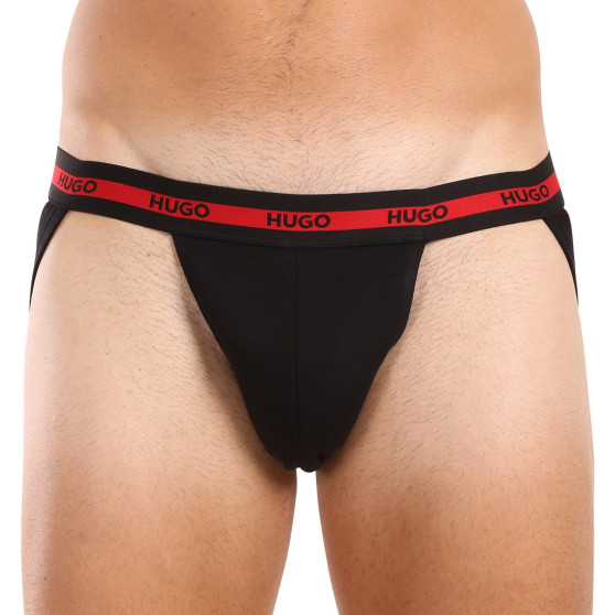 3PACK calzoncillos para hombre HUGO negro (50517882 001)