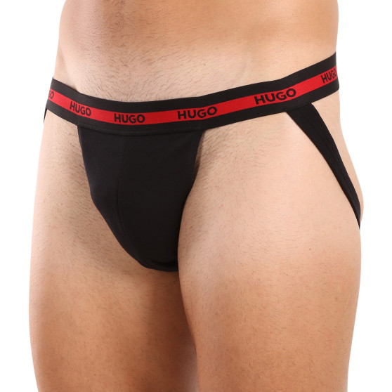 3PACK calzoncillos para hombre HUGO negro (50517882 001)