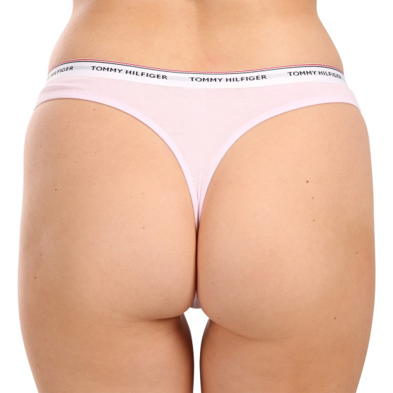 3PACK tanga de mujer Tommy Hilfiger sobredimensionado multicolor (UW0UW04894 0WR)